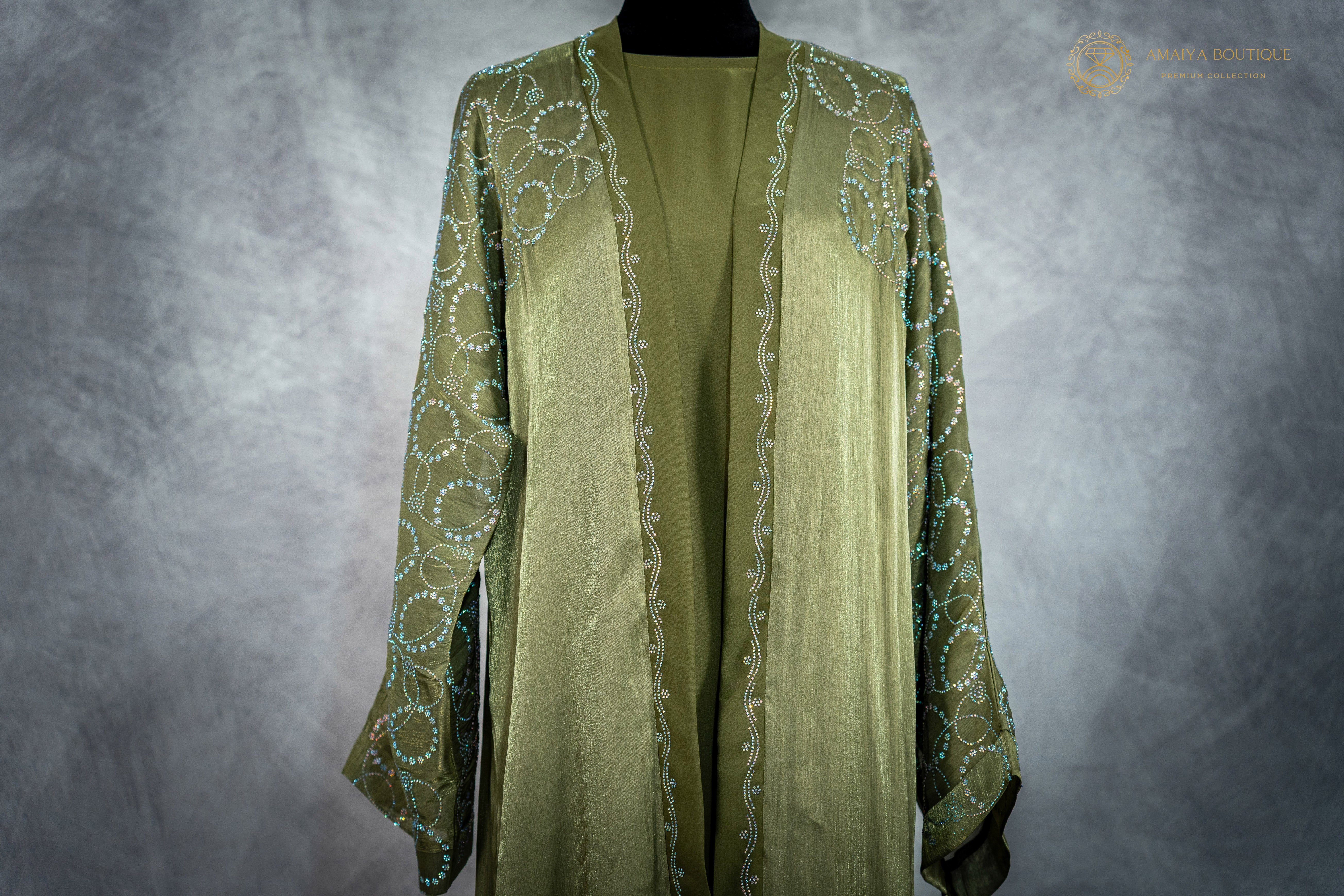 Zaytoun Green Abaya