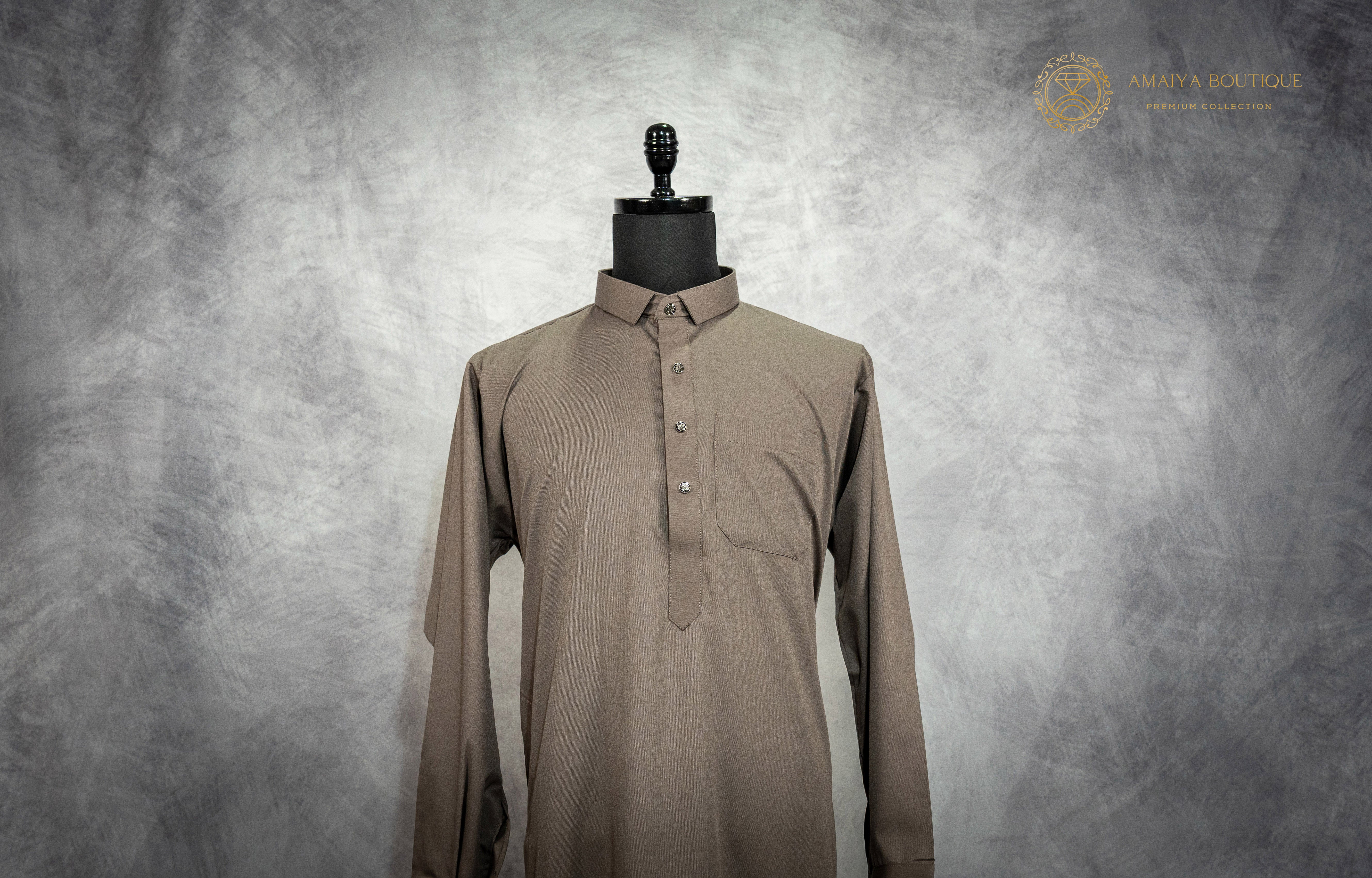 Qatari Kandura - Taupe Brown