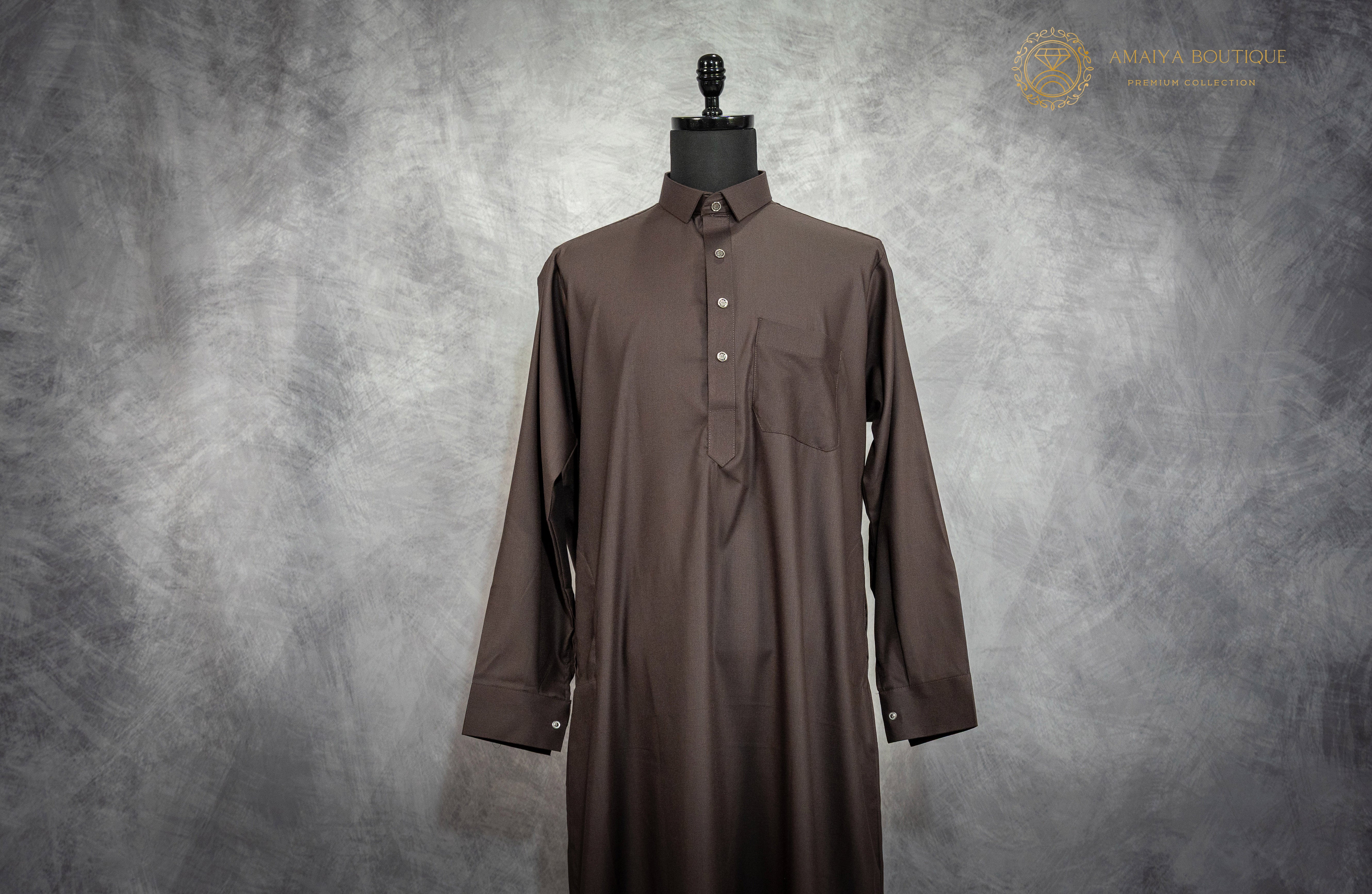 Qatari Kandura - Dark Brown