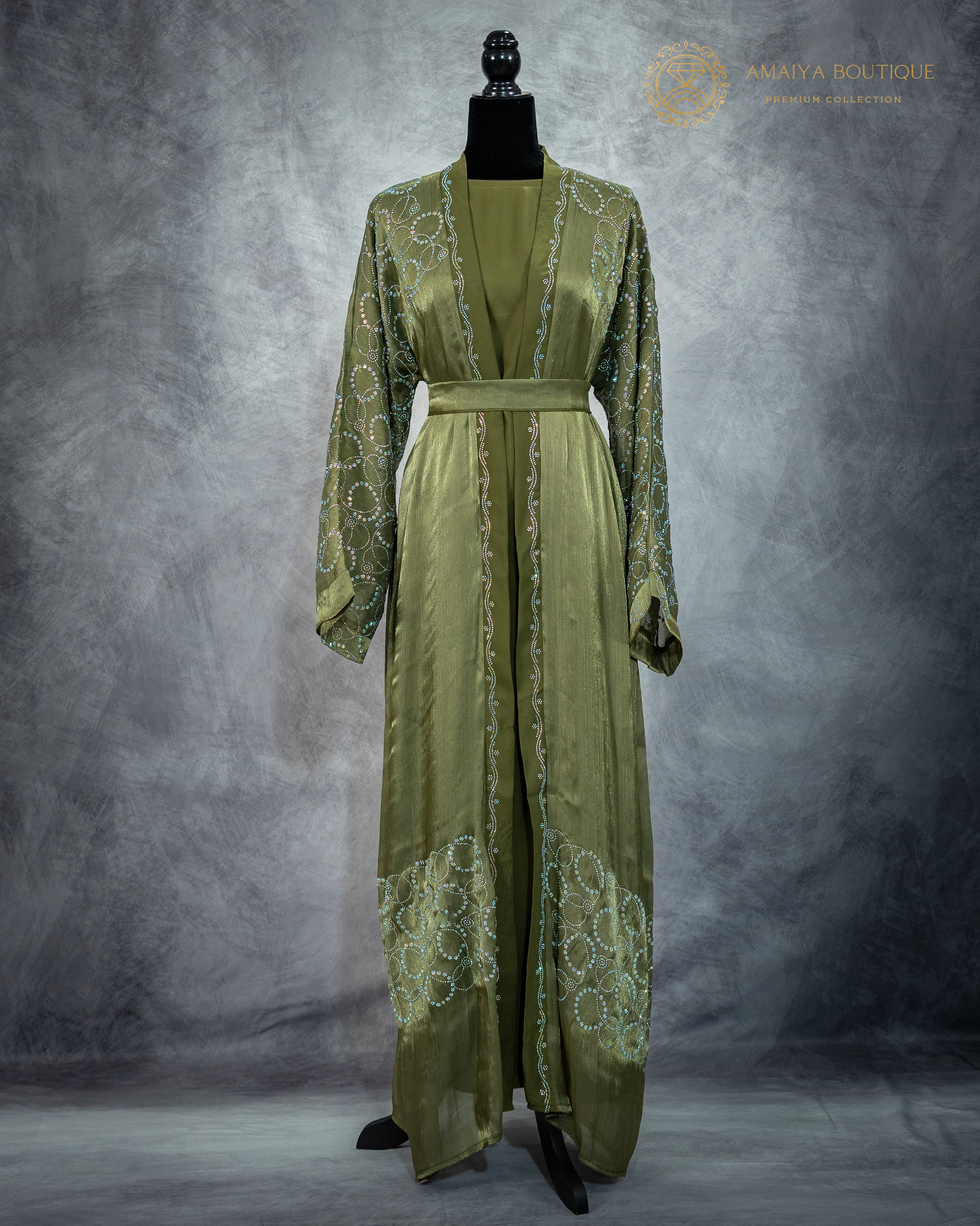 Zaytoun Green Abaya