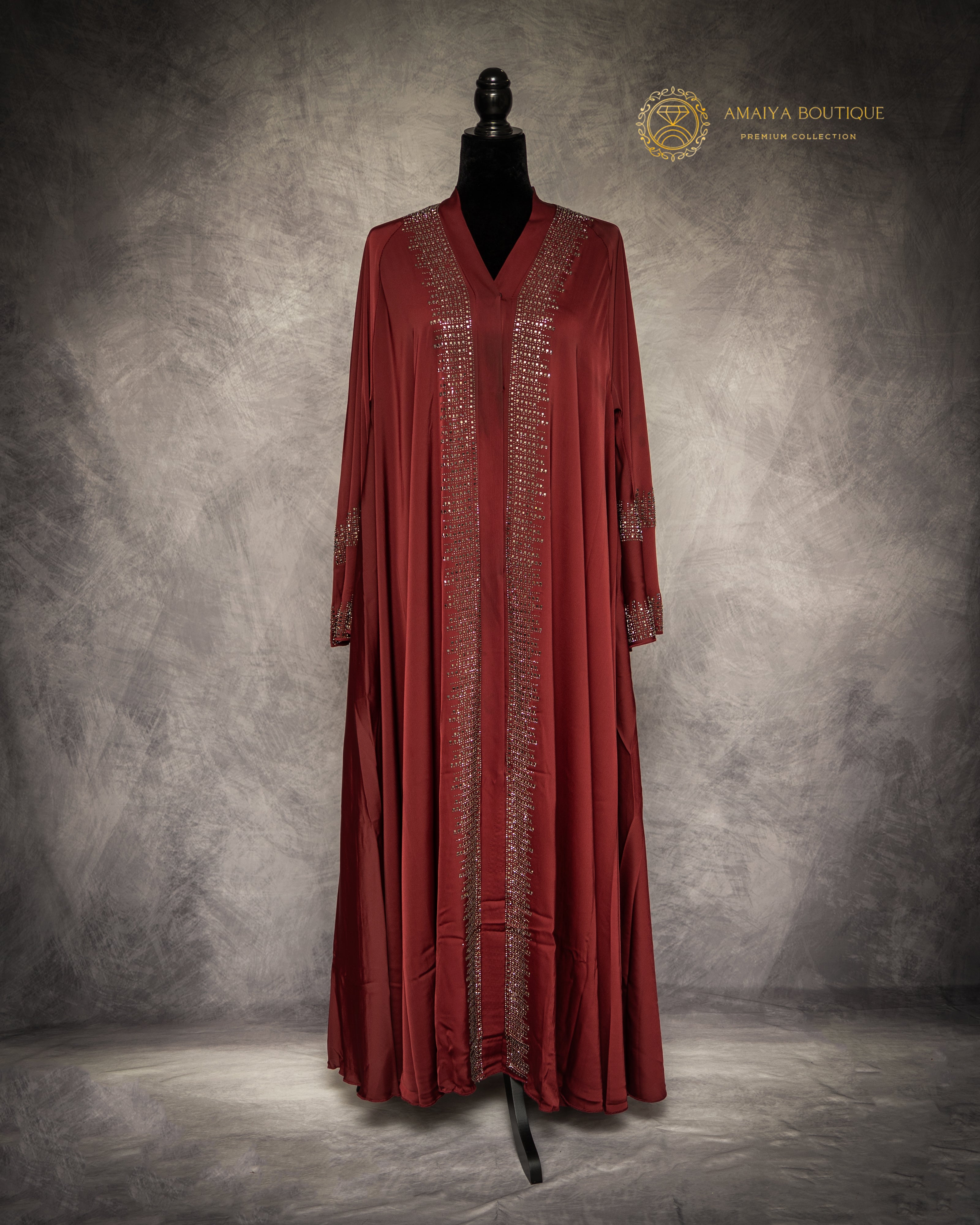 Amira Maroon Abaya