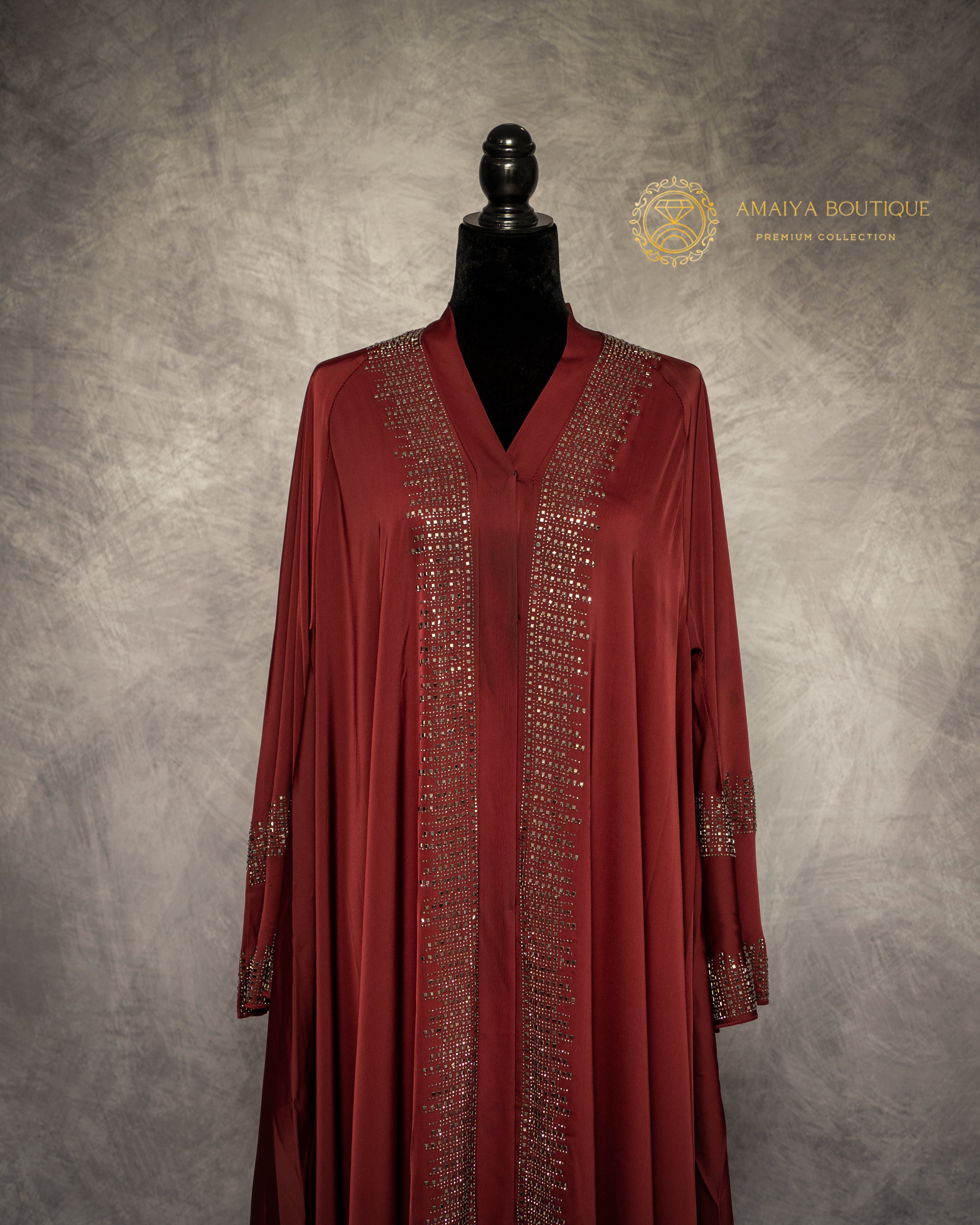 Amira Maroon Abaya