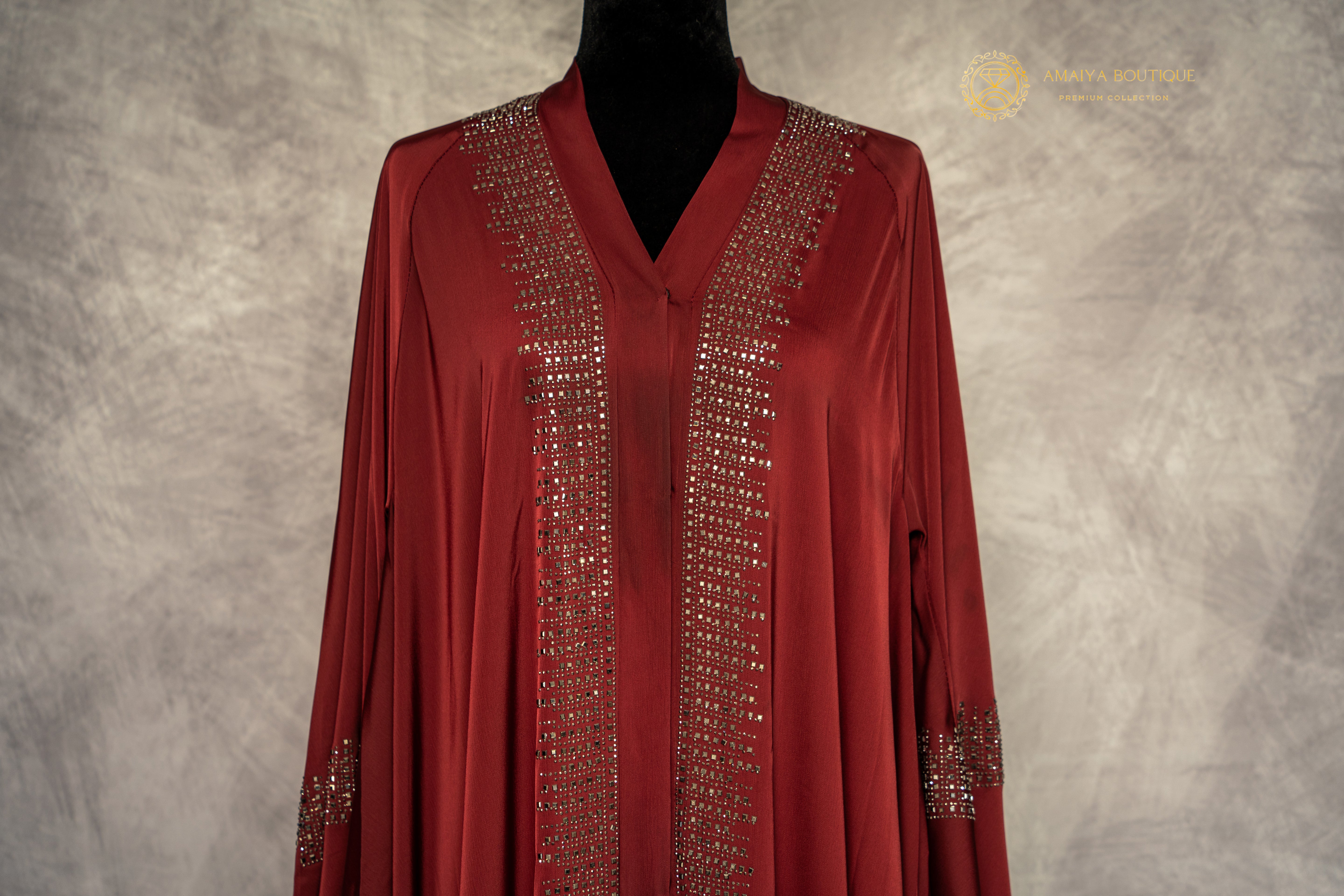 Amira Maroon Abaya