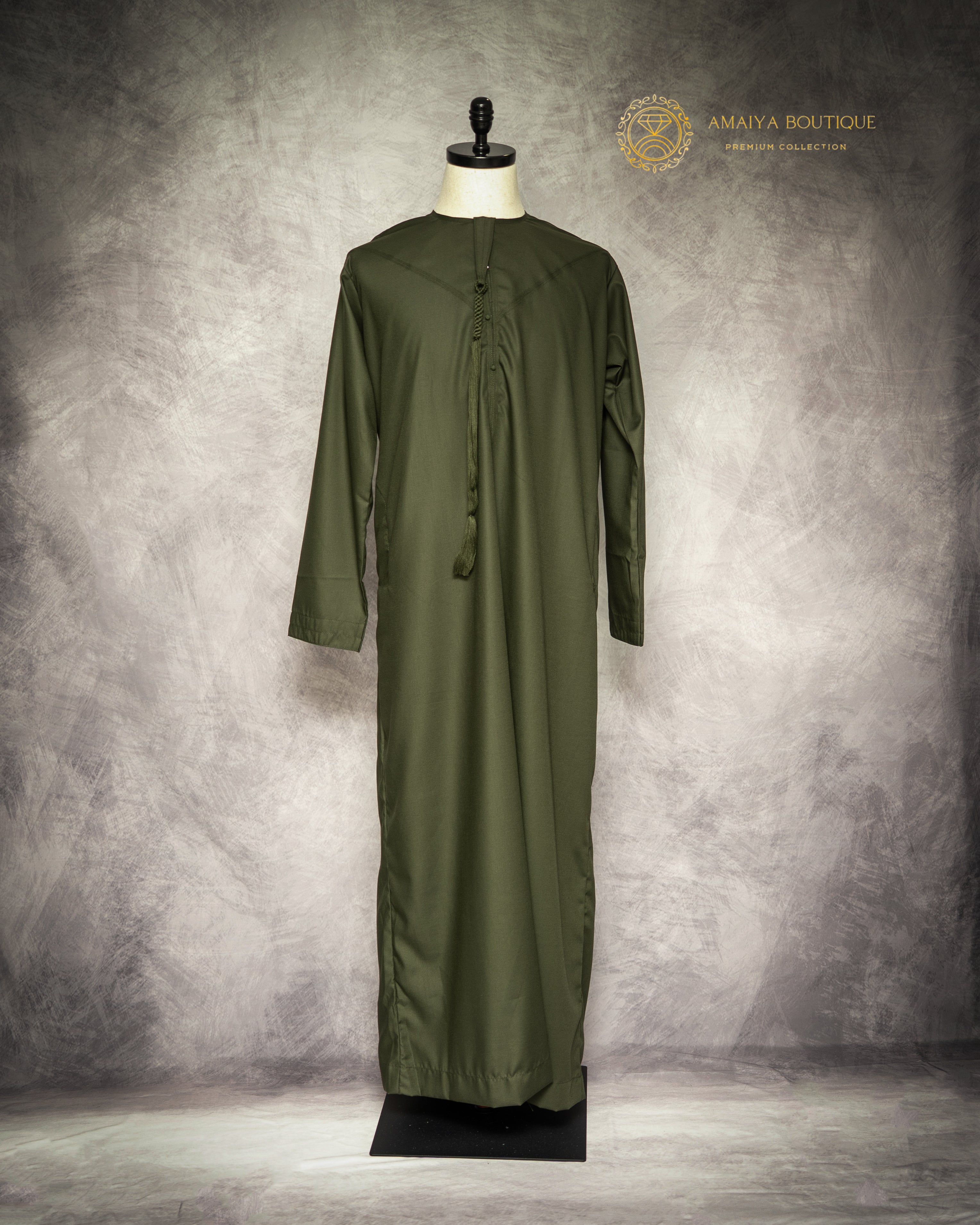 Emirati Kandura – Olive Green Thobe
