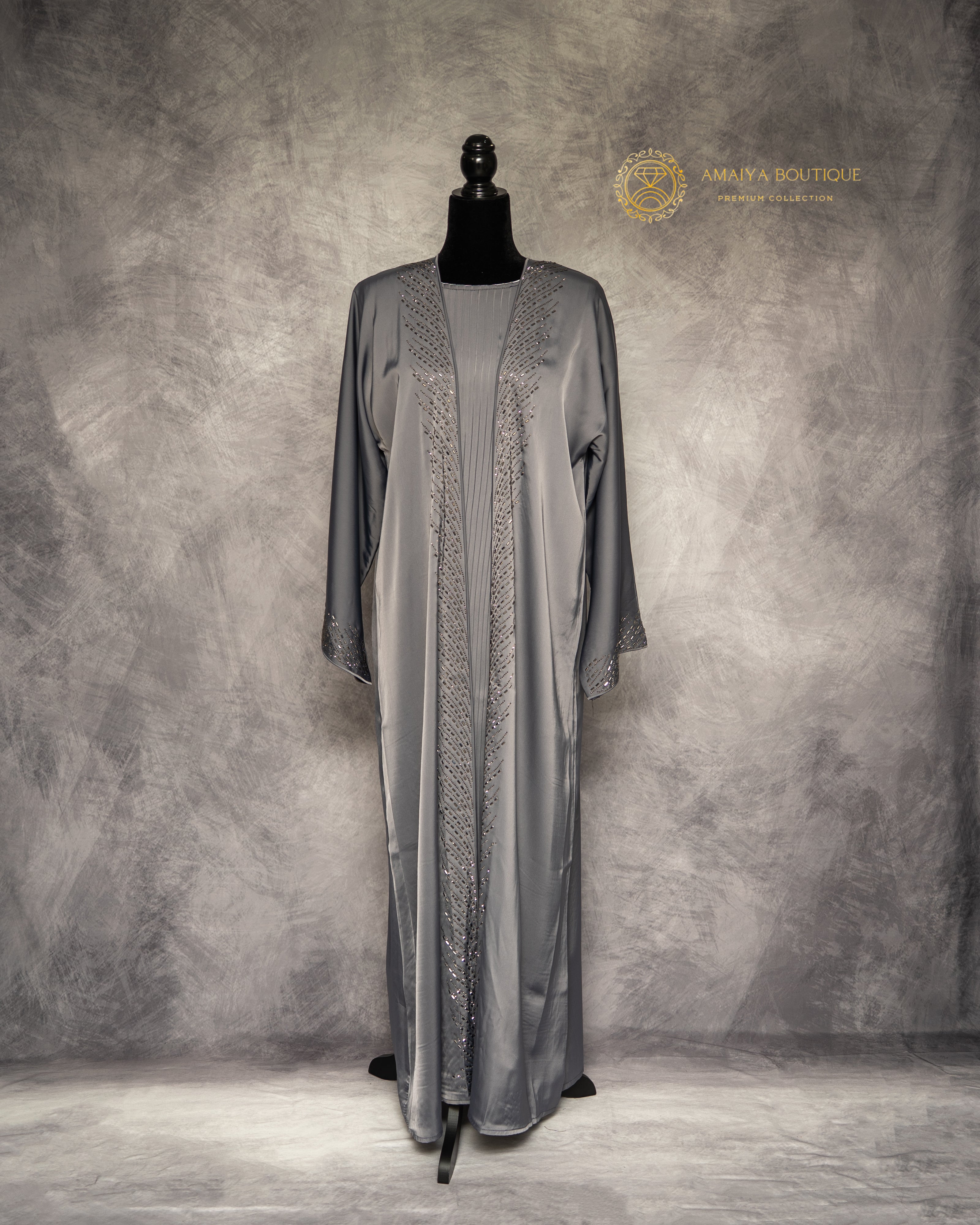 Zeina Silver Abaya