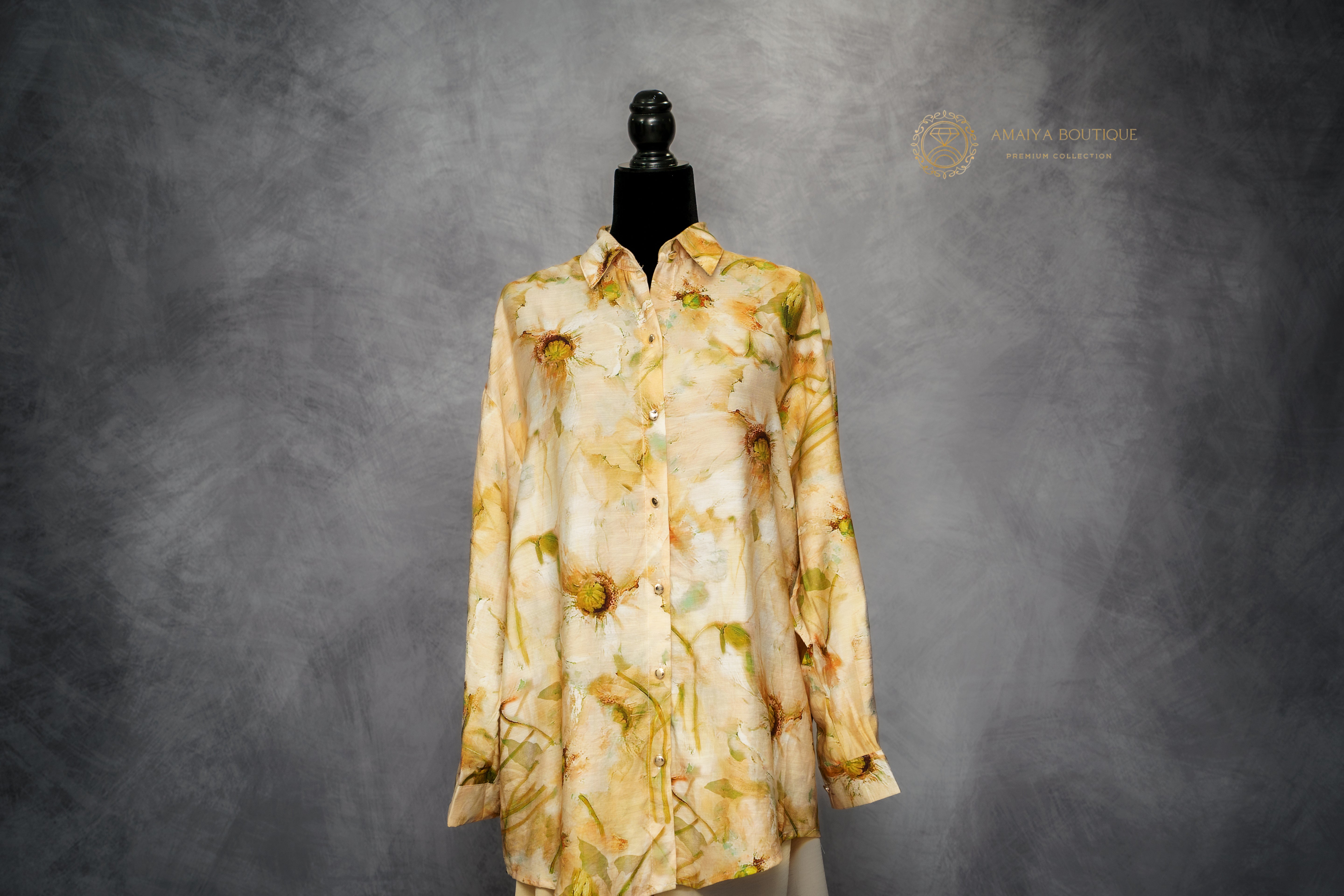 Co-ord Set - Beige Green Floral