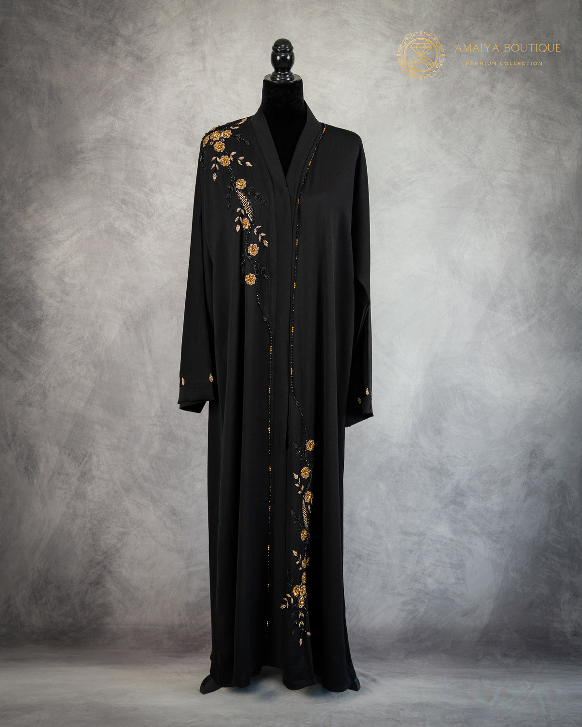 Midnight Black Abaya