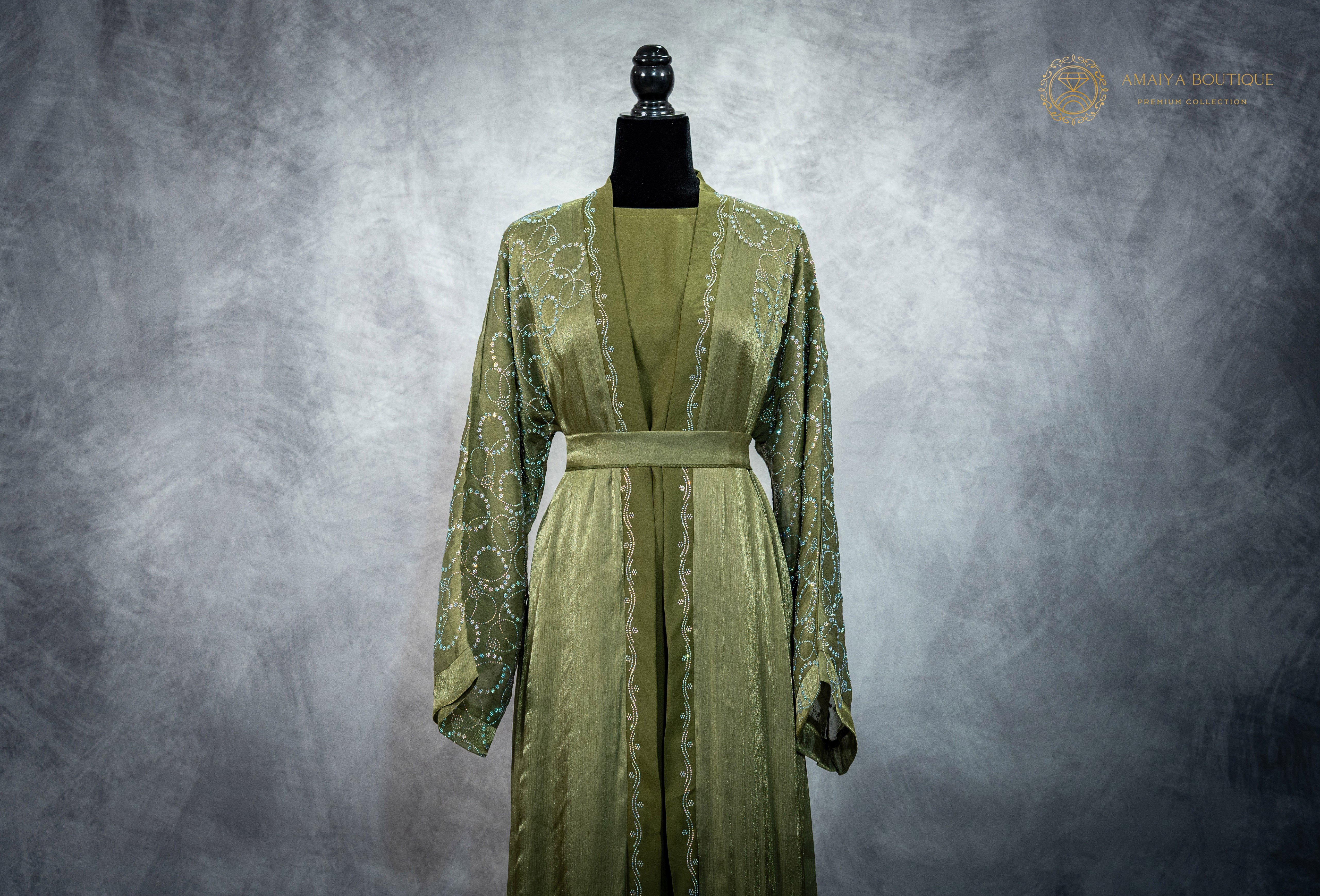 Zaytoun Green Abaya