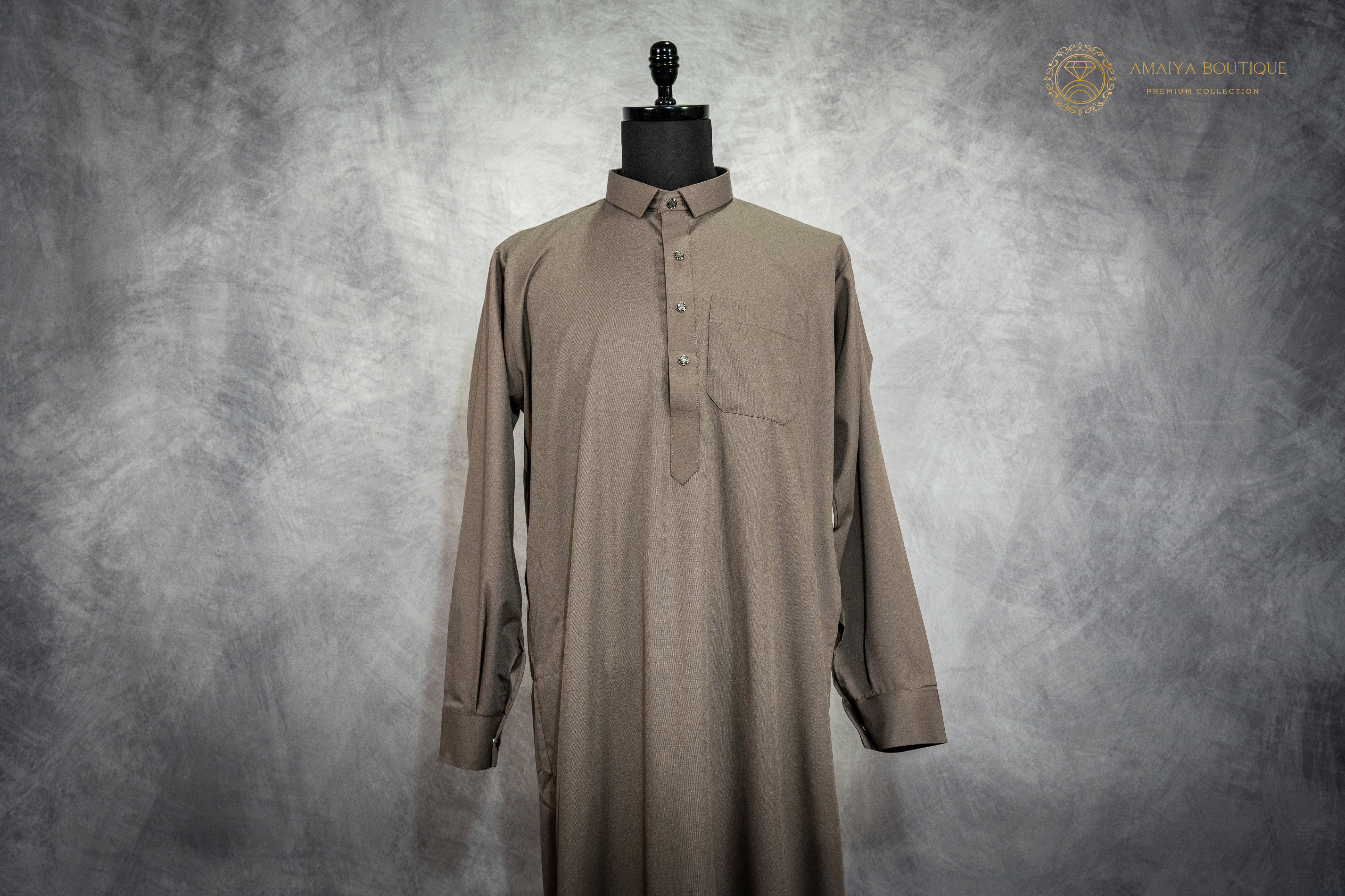 Qatari Kandura - Taupe Brown