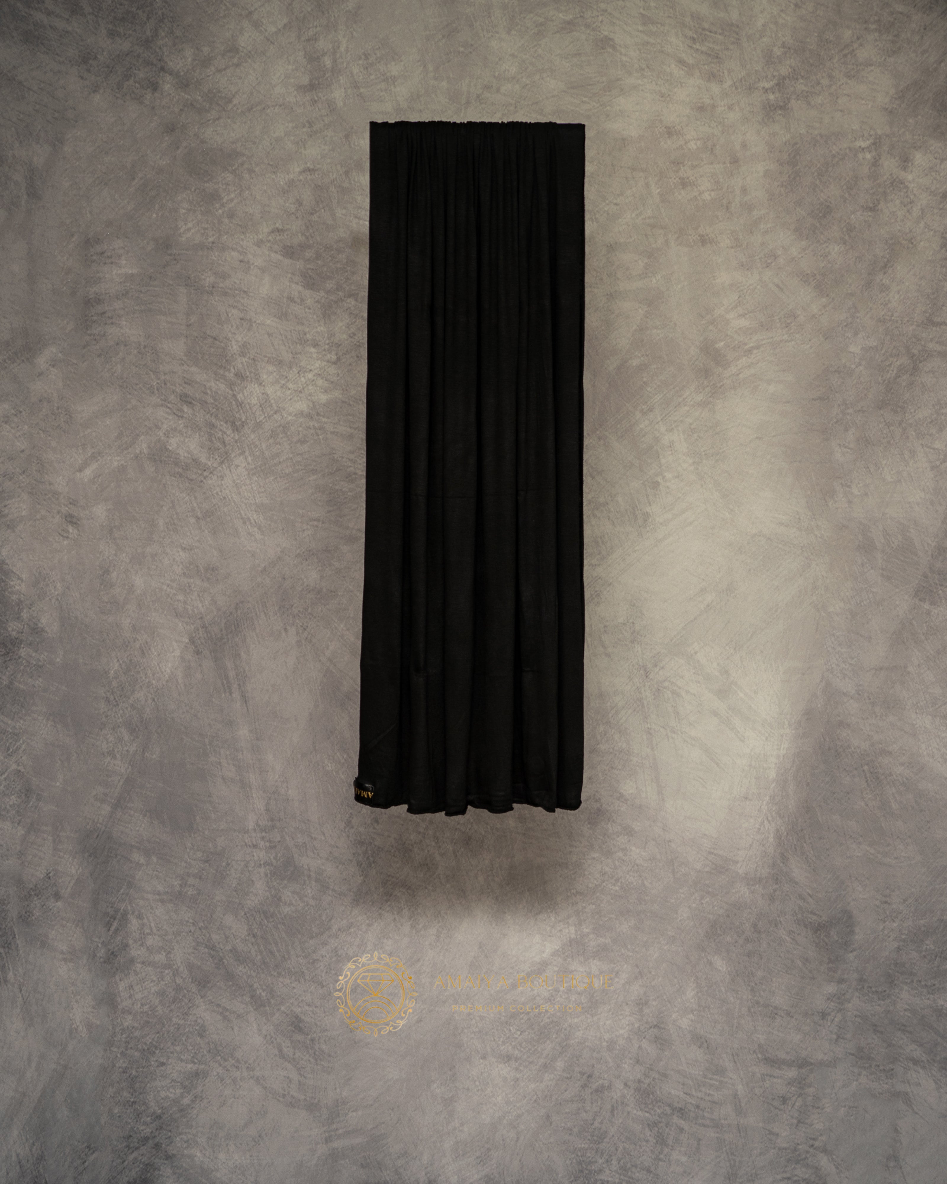 Premium Jersey Hijab - Black