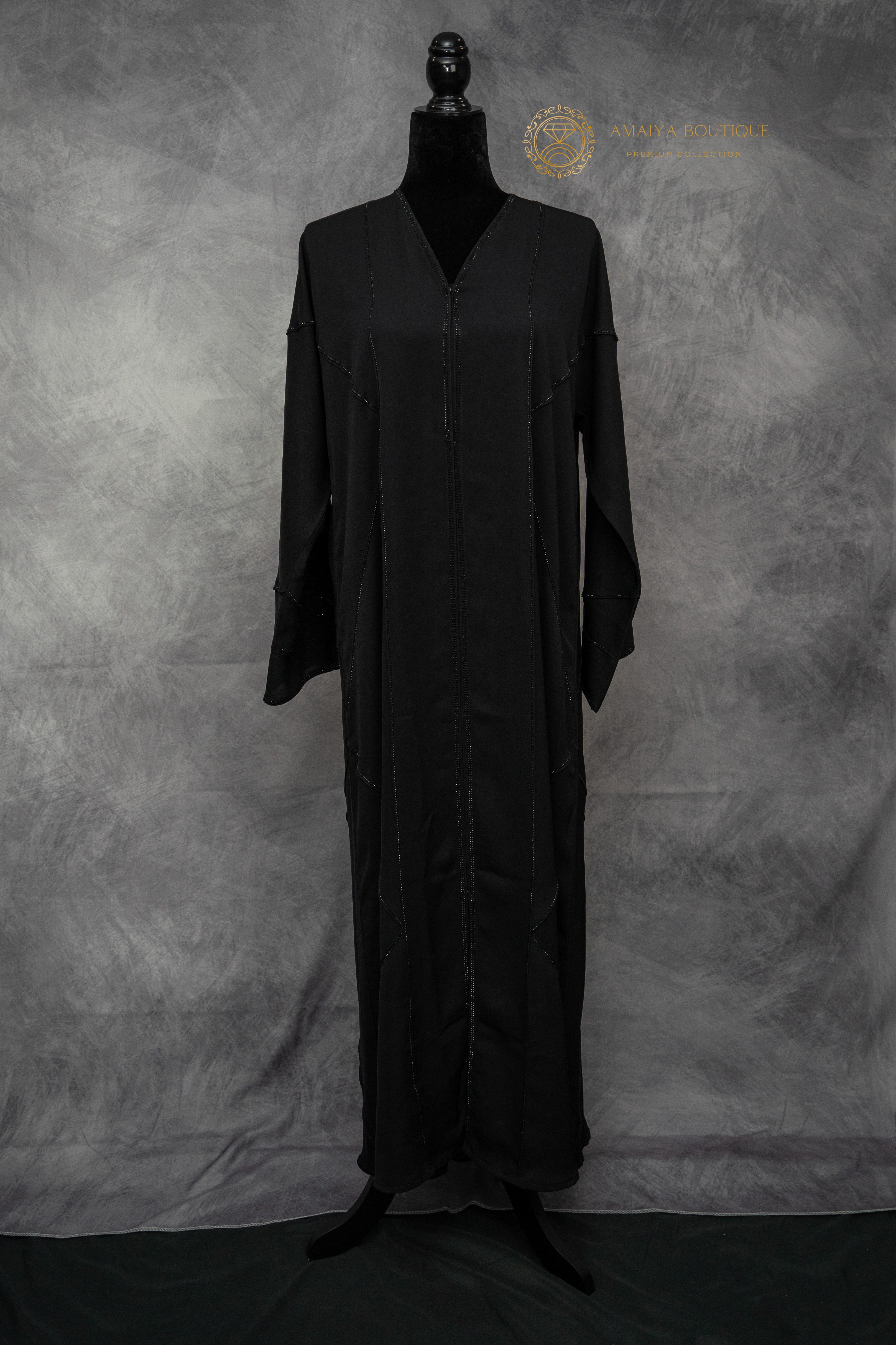 simply noir abaya –elegant black abaya