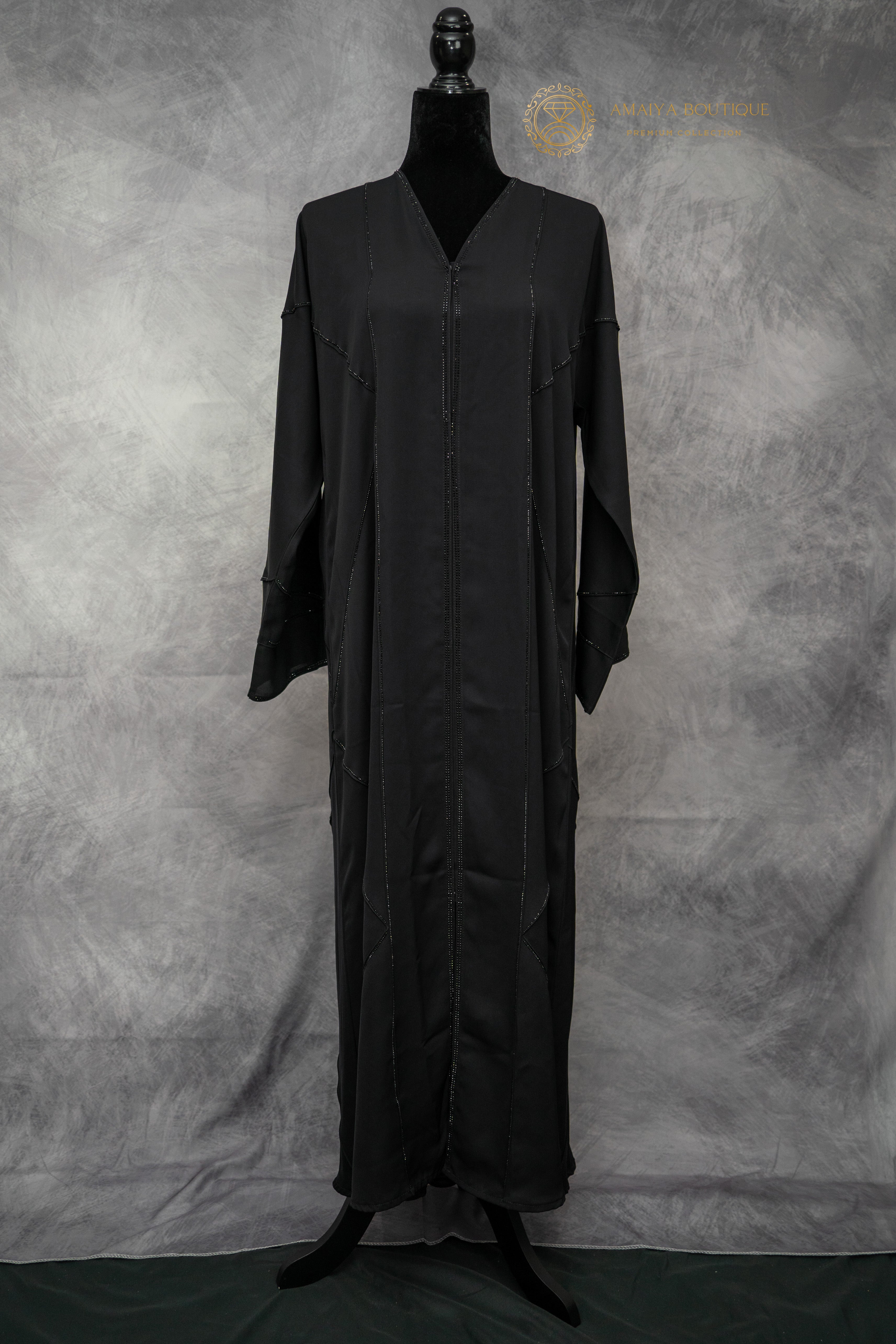 simply noir abaya –elegant black abaya