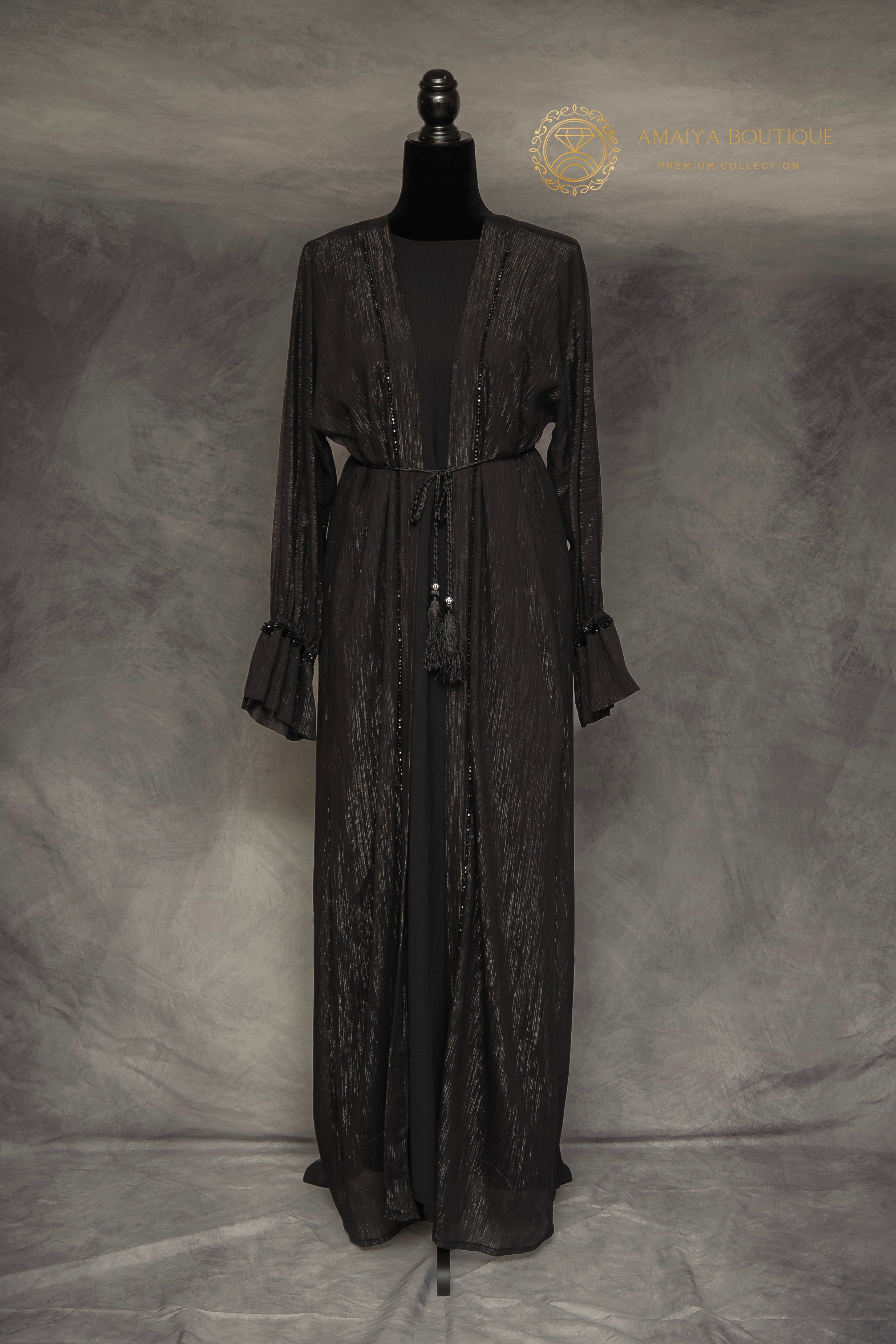 Batool Black Abaya