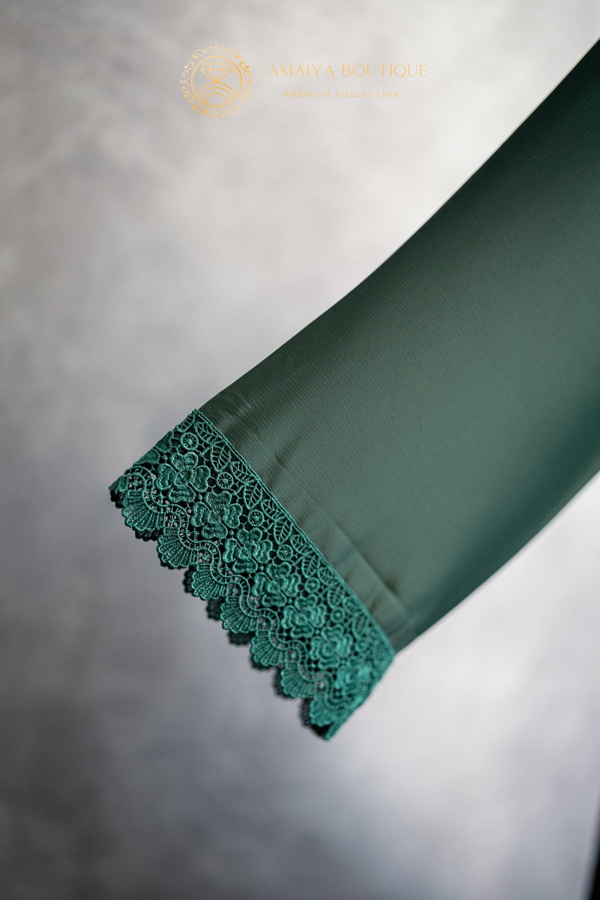 Emerald Green Lace Abaya