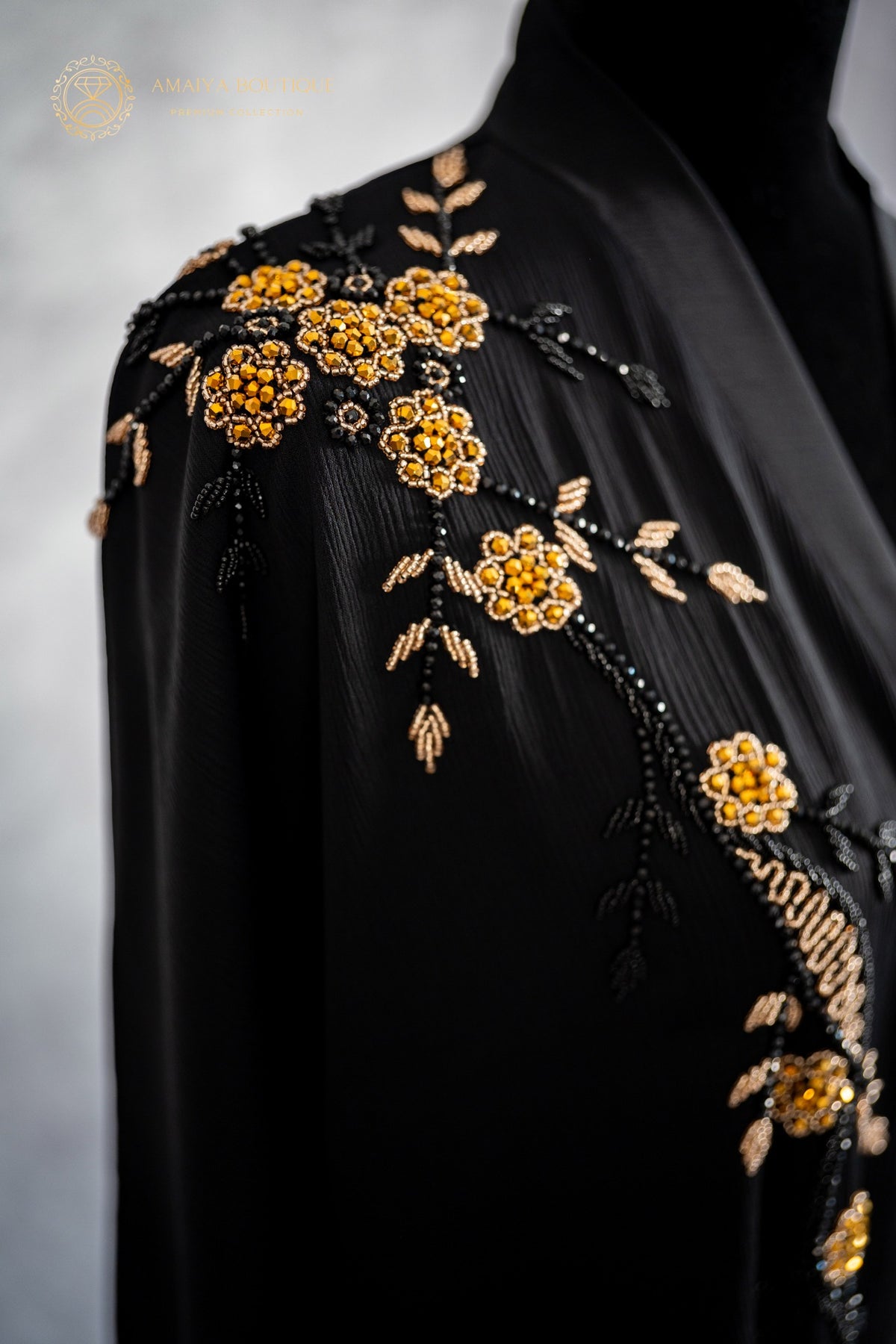 Midnight Black Abaya
