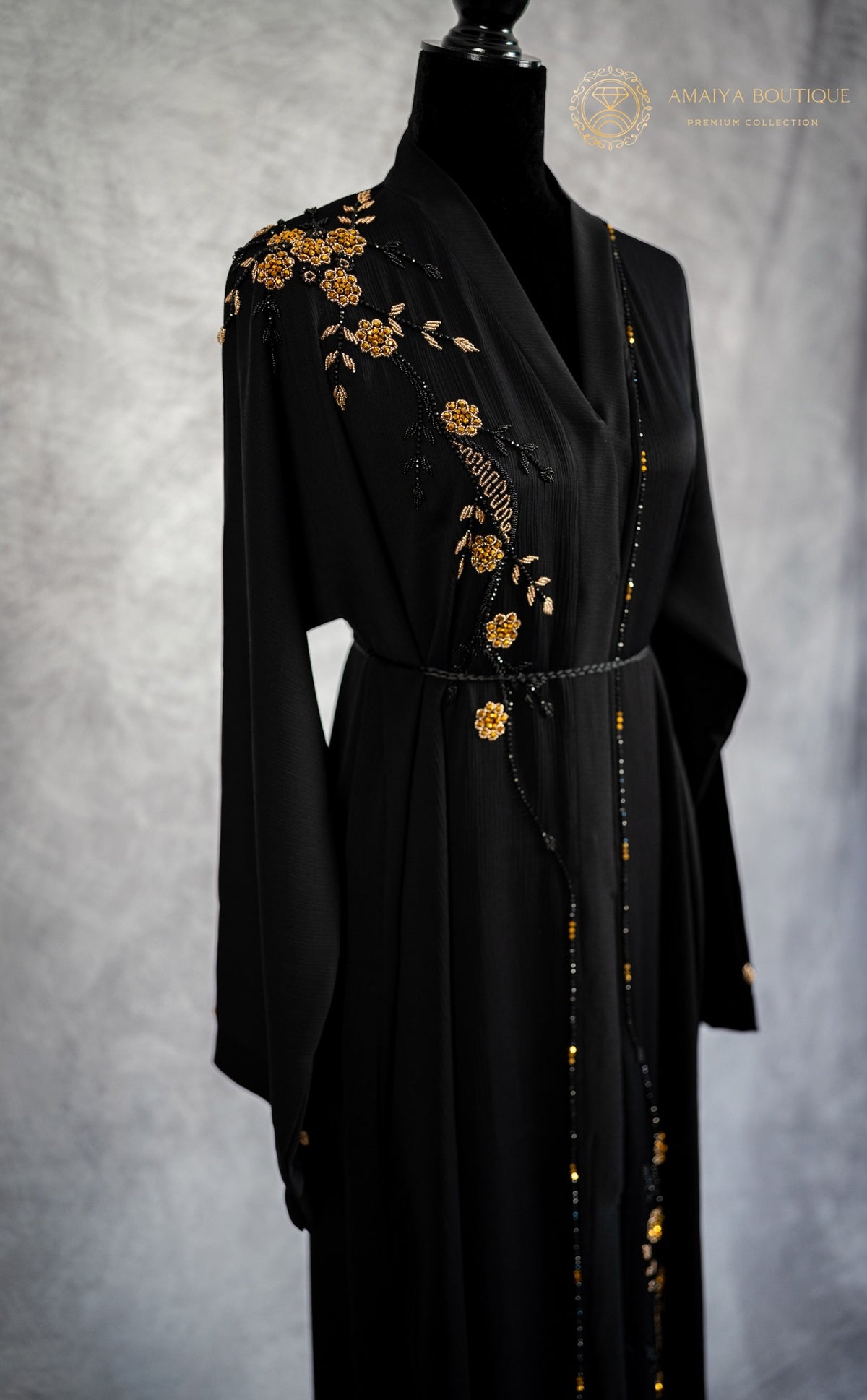 Midnight Black Abaya