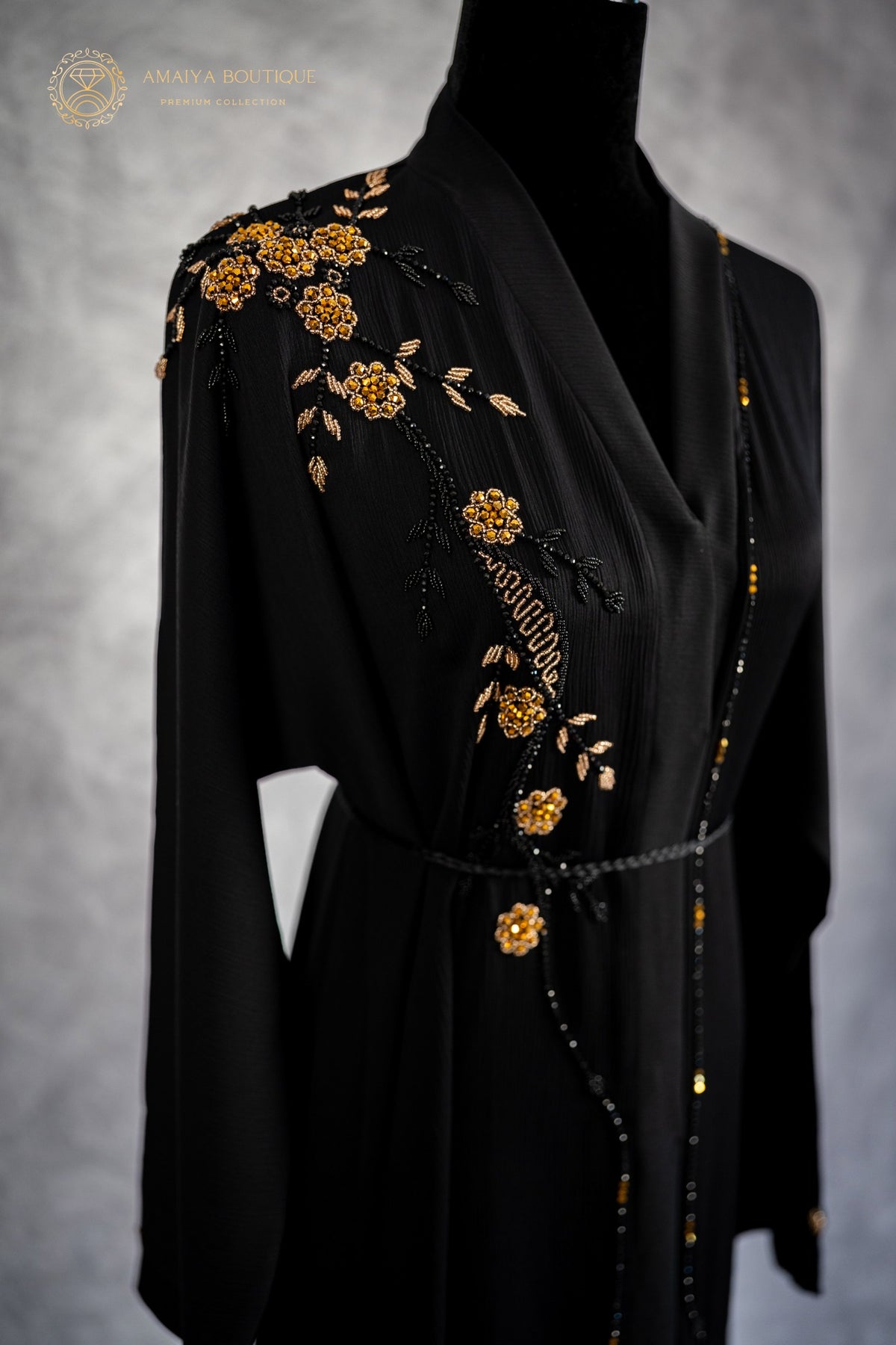 Midnight Black Abaya